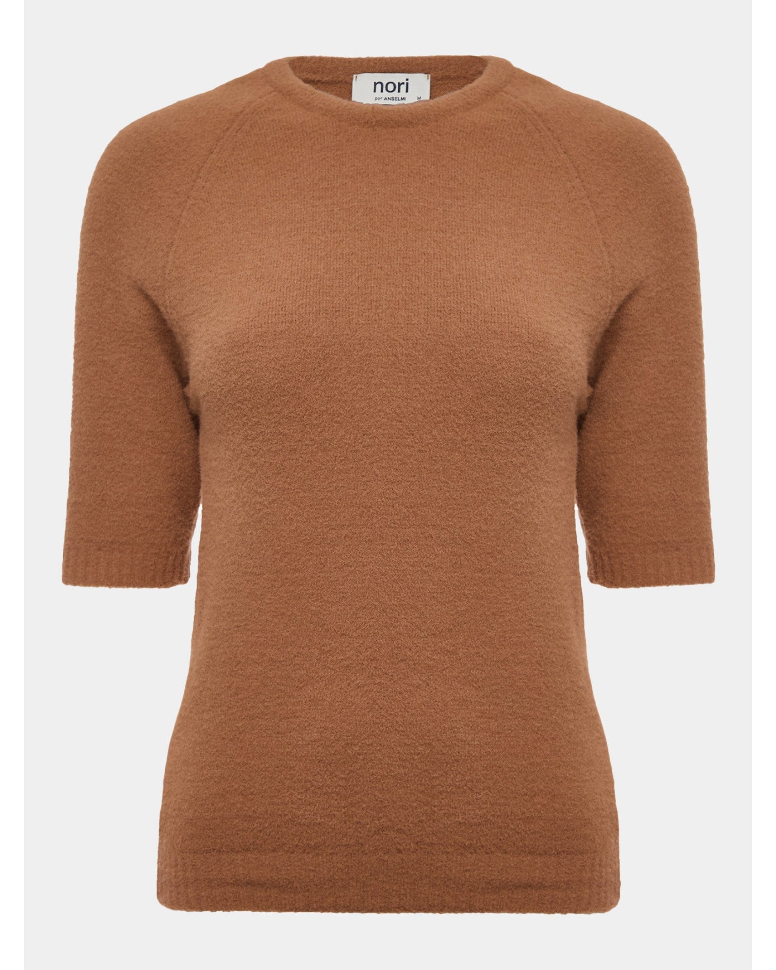 BLUSA MANGA CURTA FIO PLUMA NORI