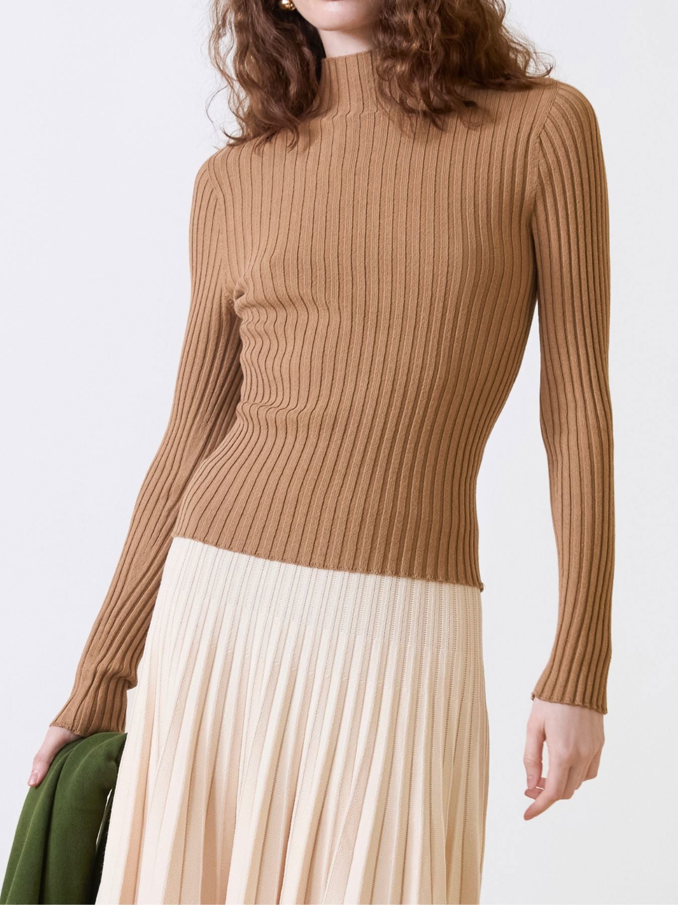 BLUSA CANELADA GOLA CHAMINÉ ANSELMI