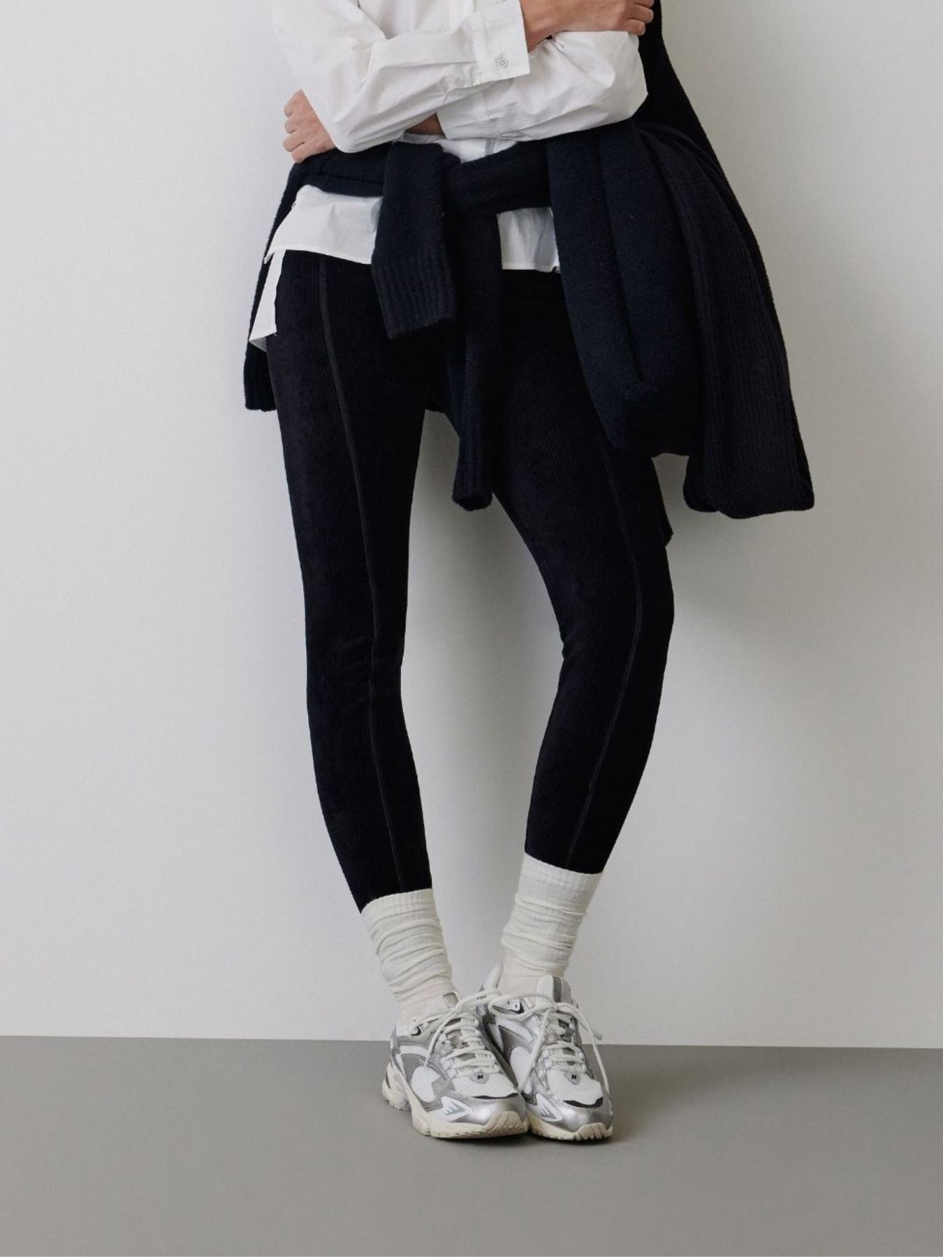 CALÇA FUSÔ VELUDO COTELÊ NORI