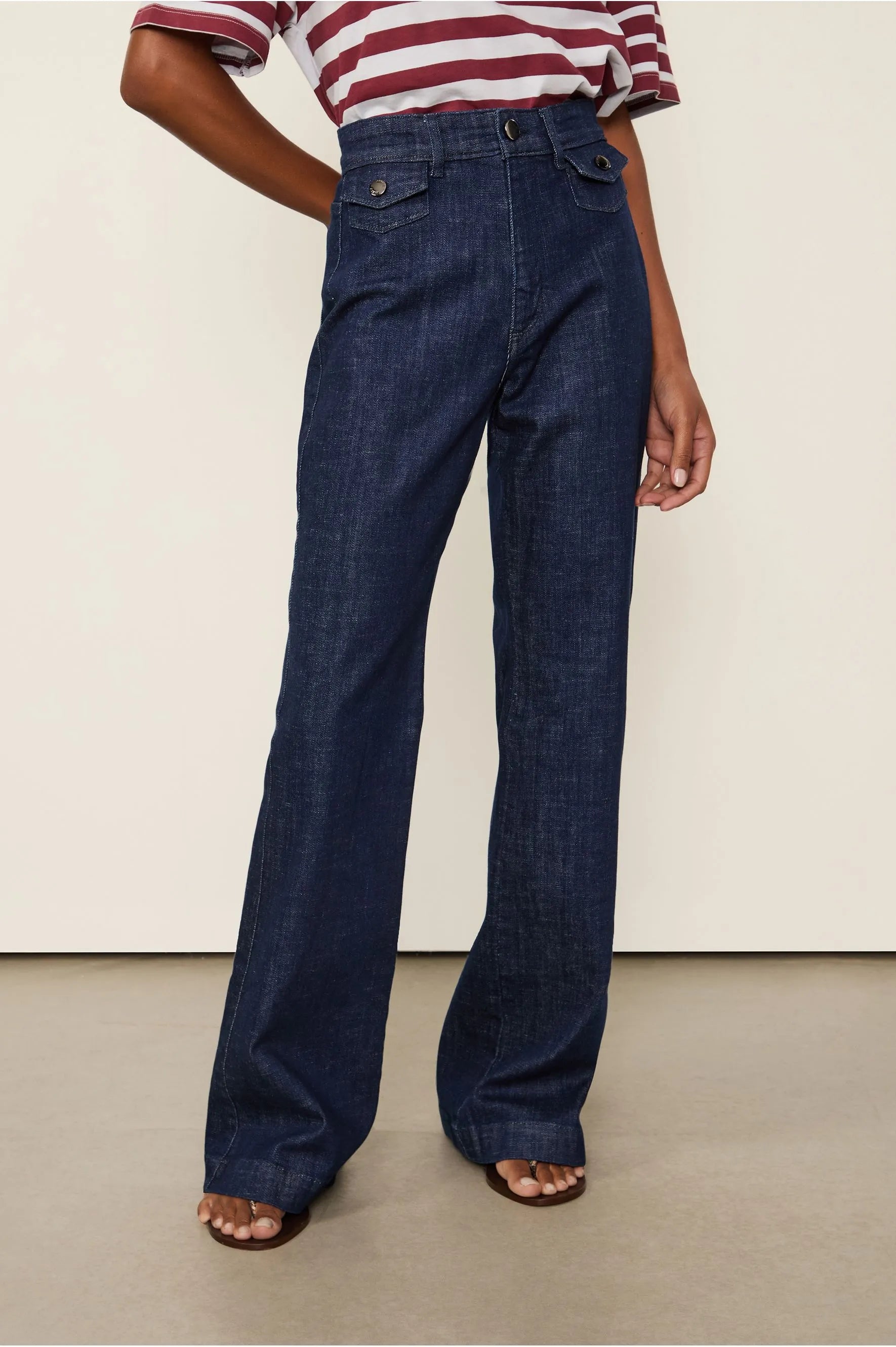 CALÇA JEANS FLARE ANIMALE