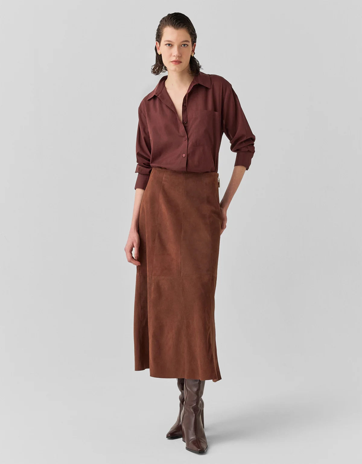 CAMISA VOIL RETA SHOULDER