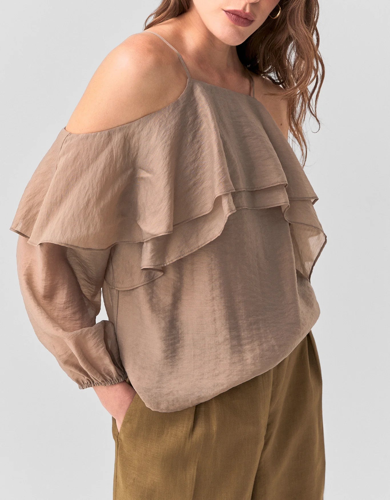 BLUSA MANGA LONGA CIGANINHA SHOULDER