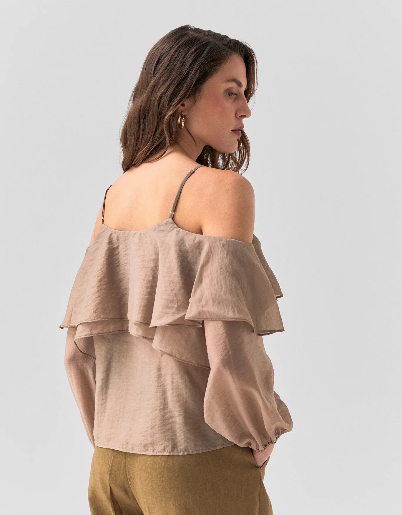 BLUSA MANGA LONGA CIGANINHA SHOULDER