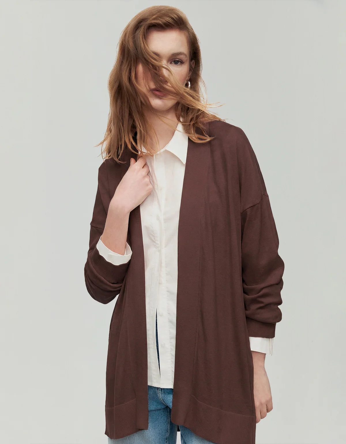 CARDIGAN TRICOT LEVE SHOULDER