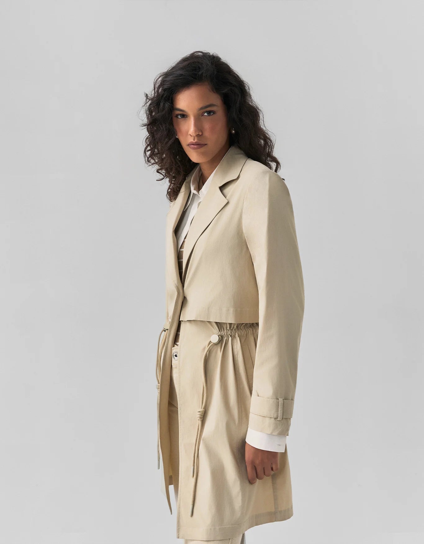 TRENCH COAT 360 NYLON STRETCH SHOULDER