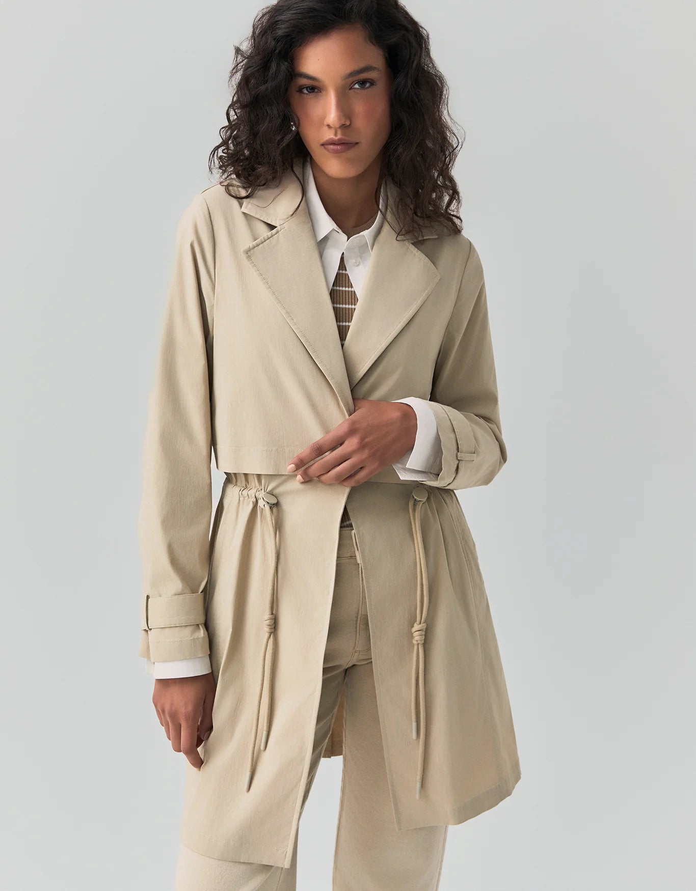 TRENCH COAT 360 NYLON STRETCH SHOULDER