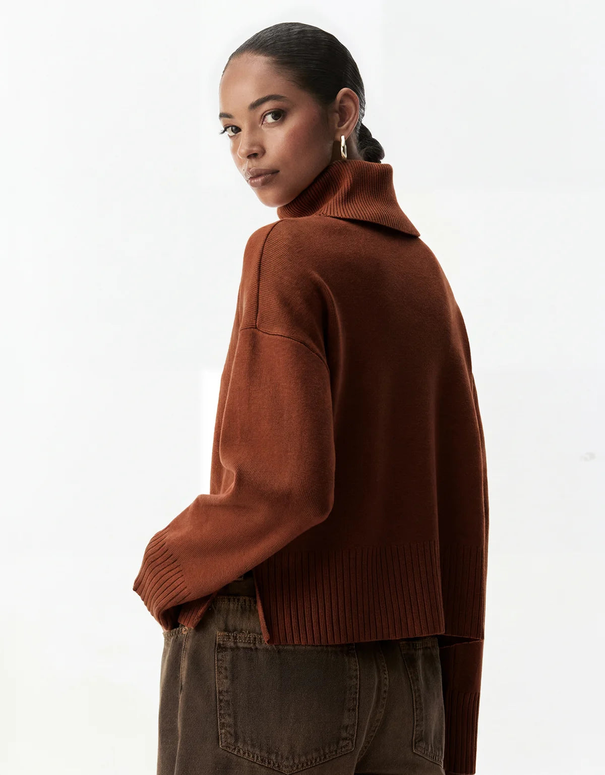 BLUSA TRICOT GOLA AMPLA SHOULDER
