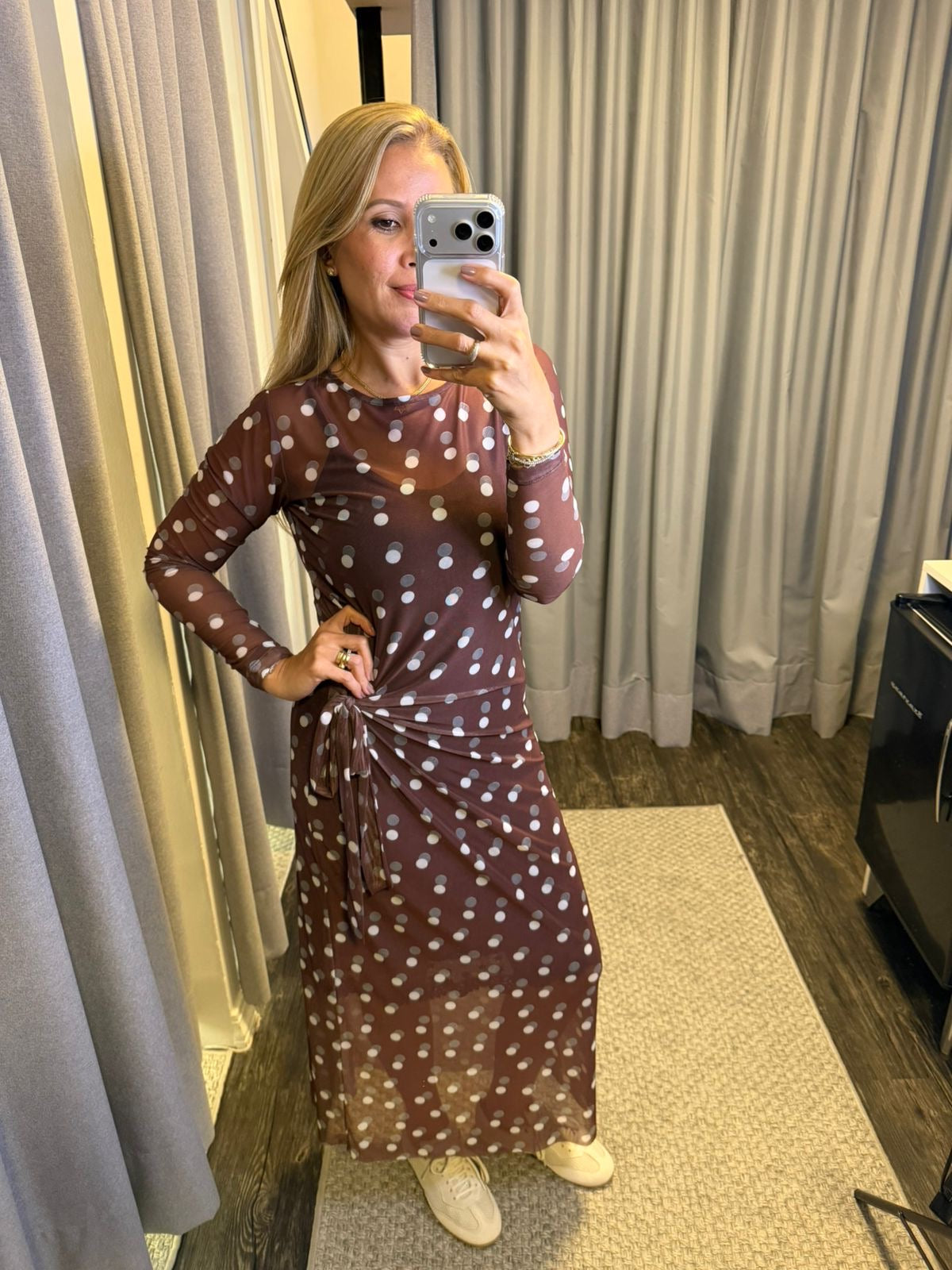 VESTIDO TULE CLEO MILANI POÁ