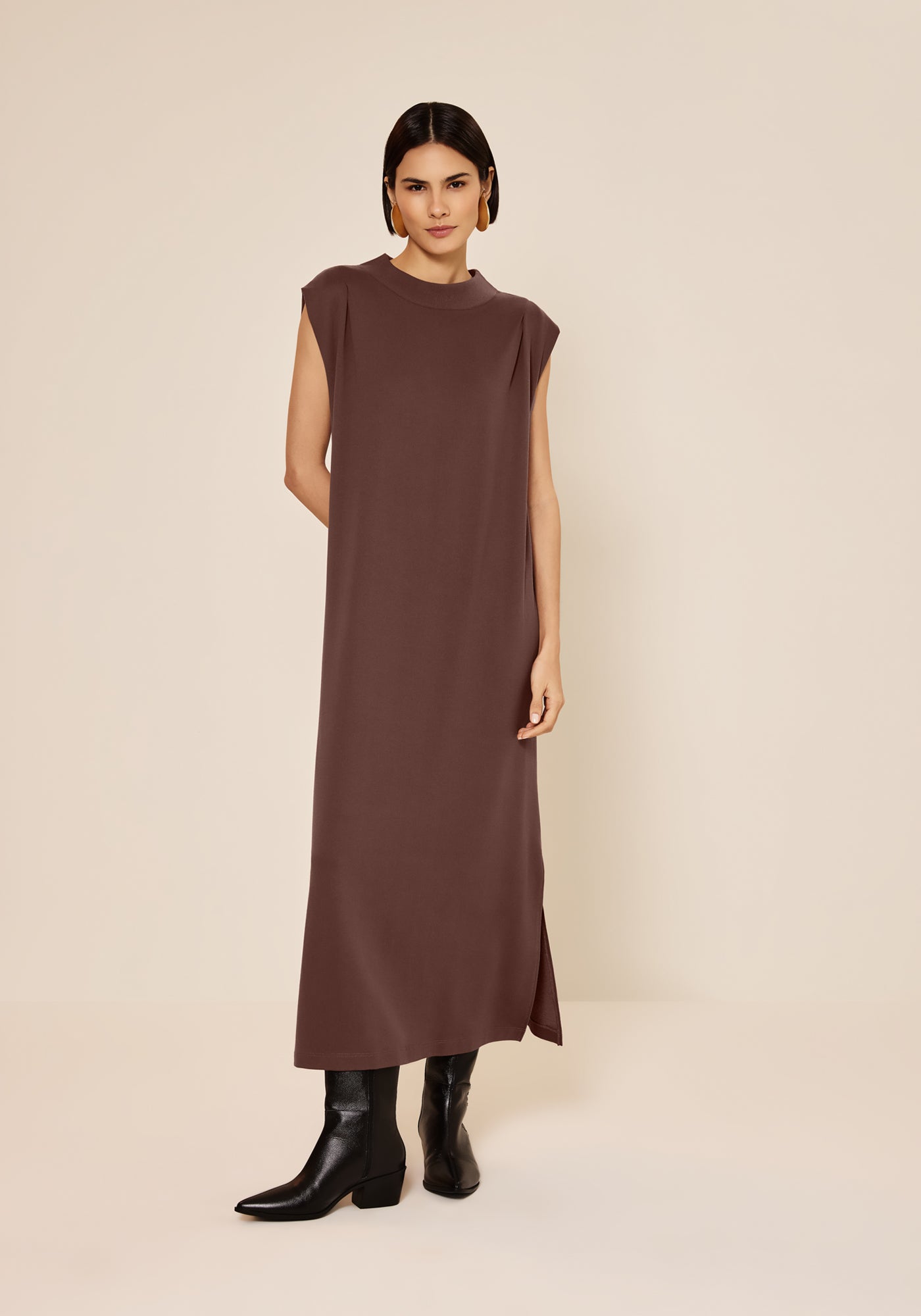 Vestido Sem Manga Moletinho Com Elastano Lez a Lez