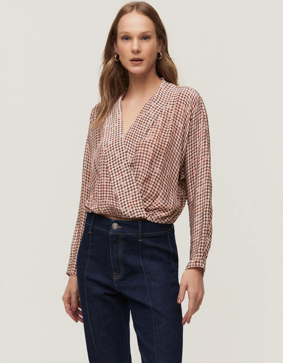 BLUSA TRANSPASSE VITRAIS TERRA SHOULDER