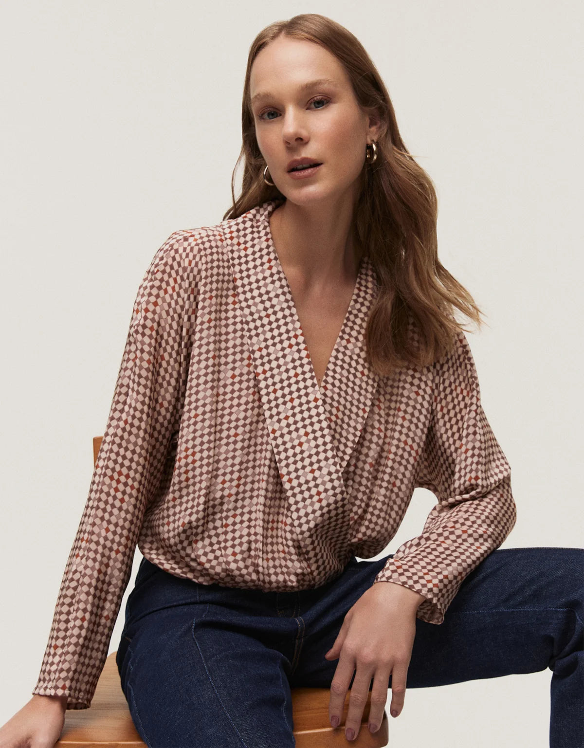 BLUSA TRANSPASSE VITRAIS TERRA SHOULDER