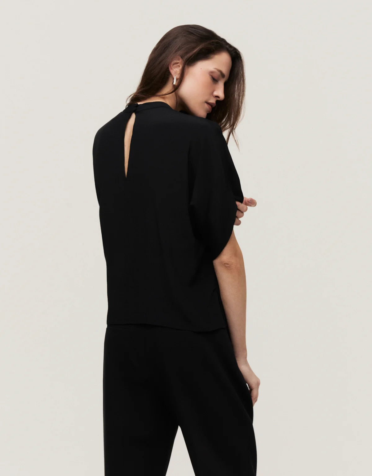 BLUSA MANGA CURTA FRANZIDOS SHOULDER