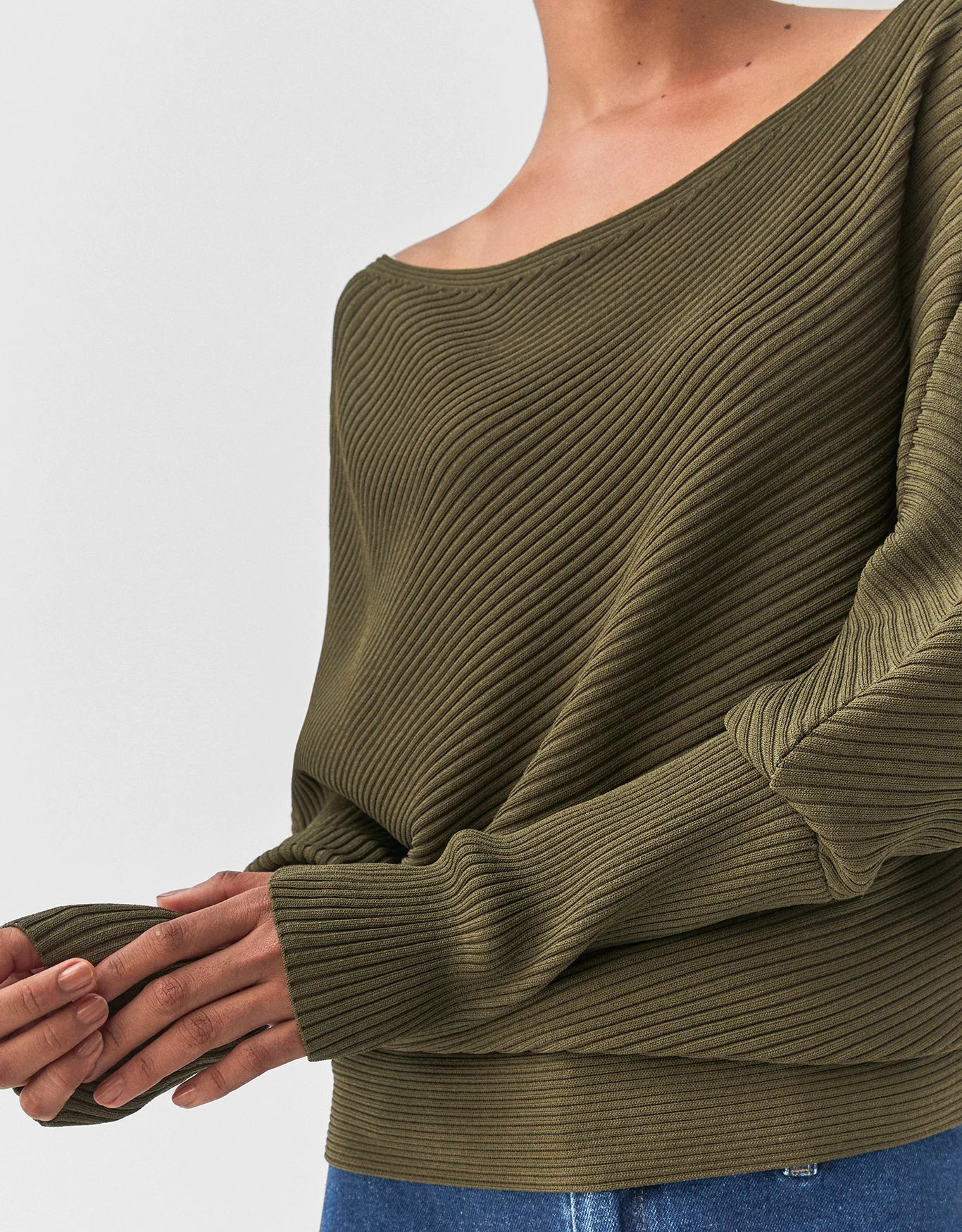 BLUSA TRICOT 360 ASSIMÉTRICA SHOULDER