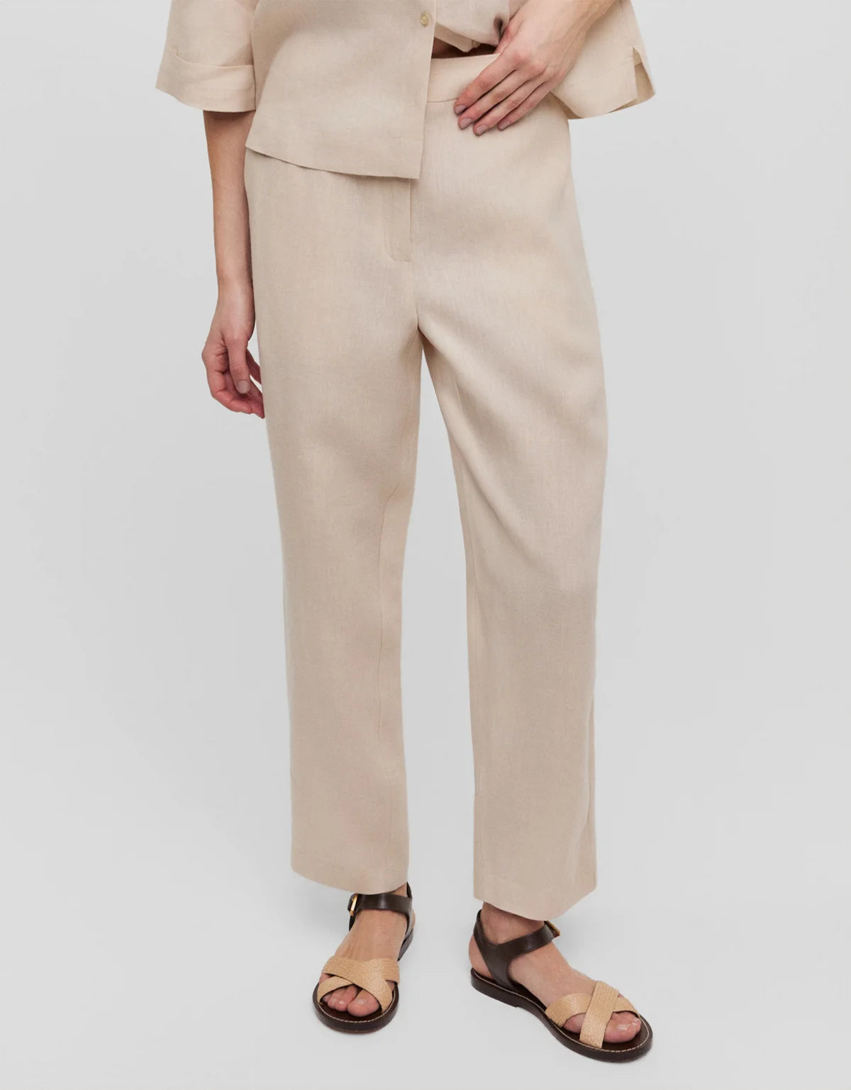 CALÇA LINHO SLIM SHOULDER