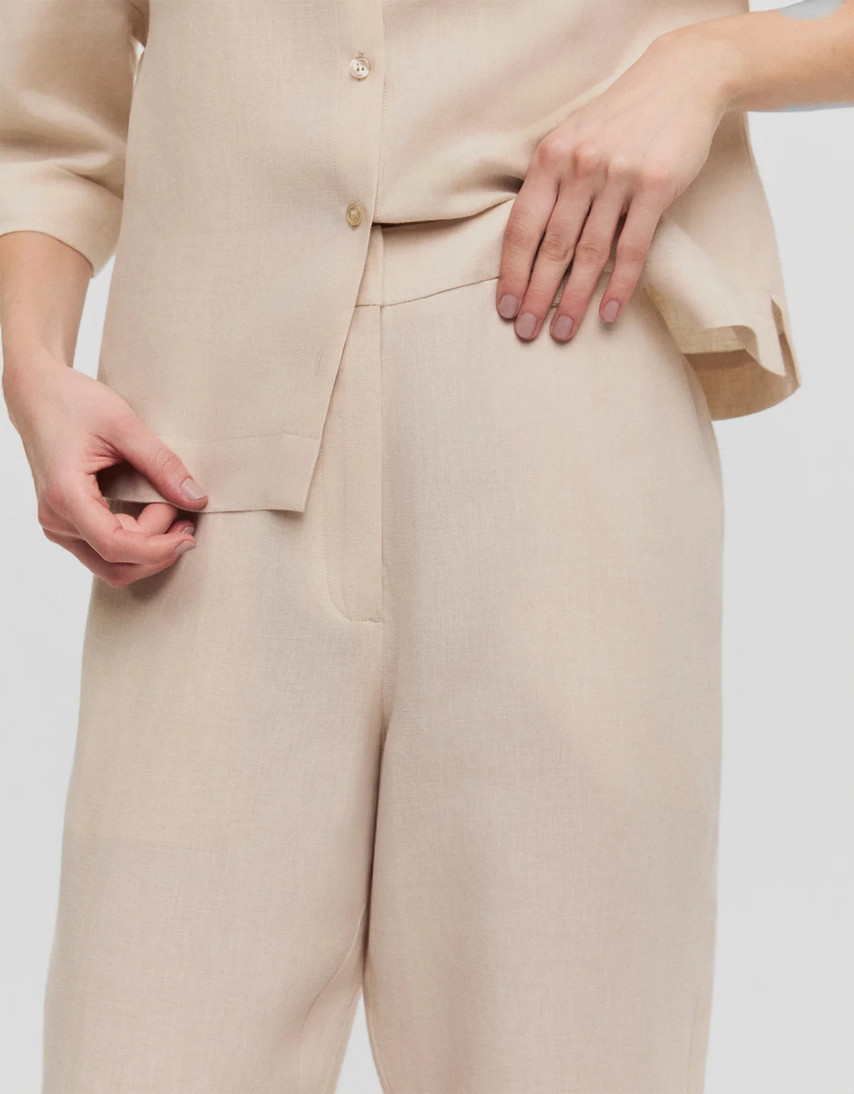CALÇA LINHO SLIM SHOULDER