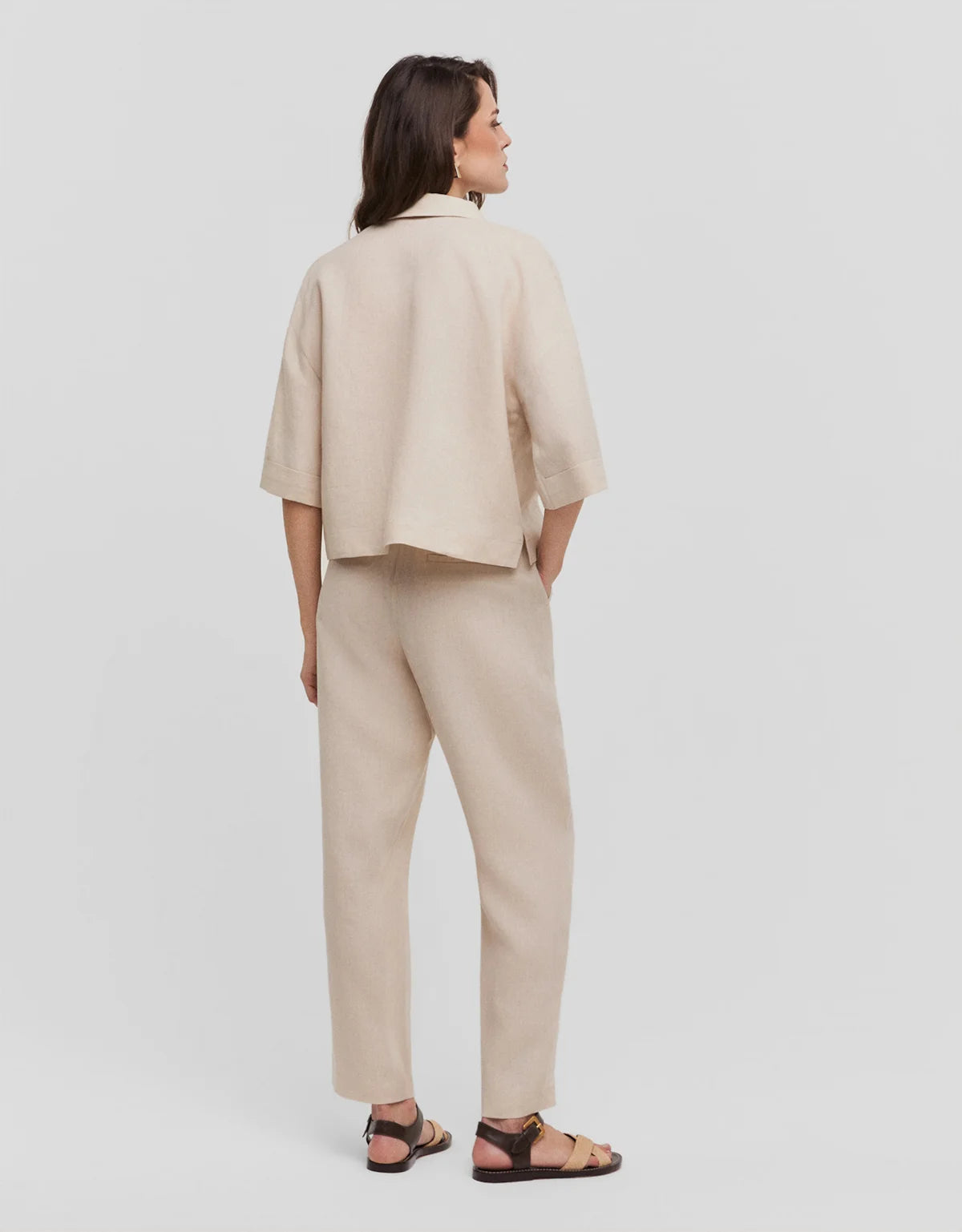CALÇA LINHO SLIM SHOULDER