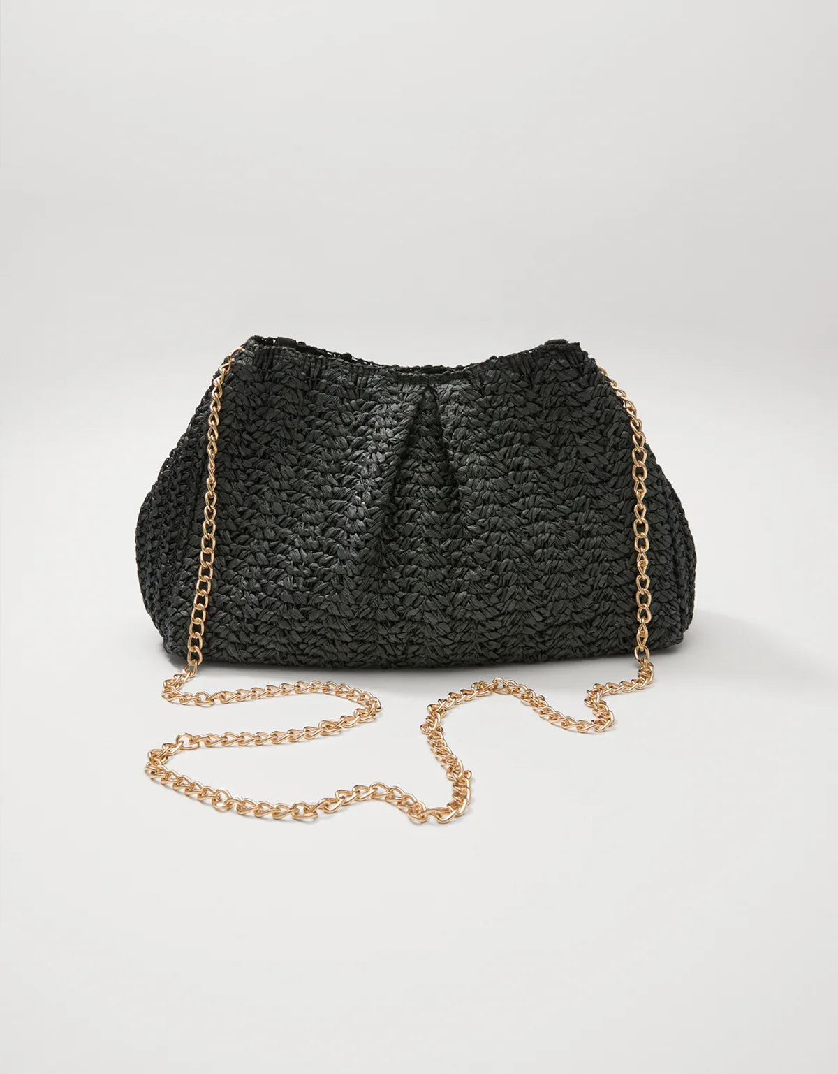 BOLSA CLUTCH PALHA TEXTURIZADA SHOULDER