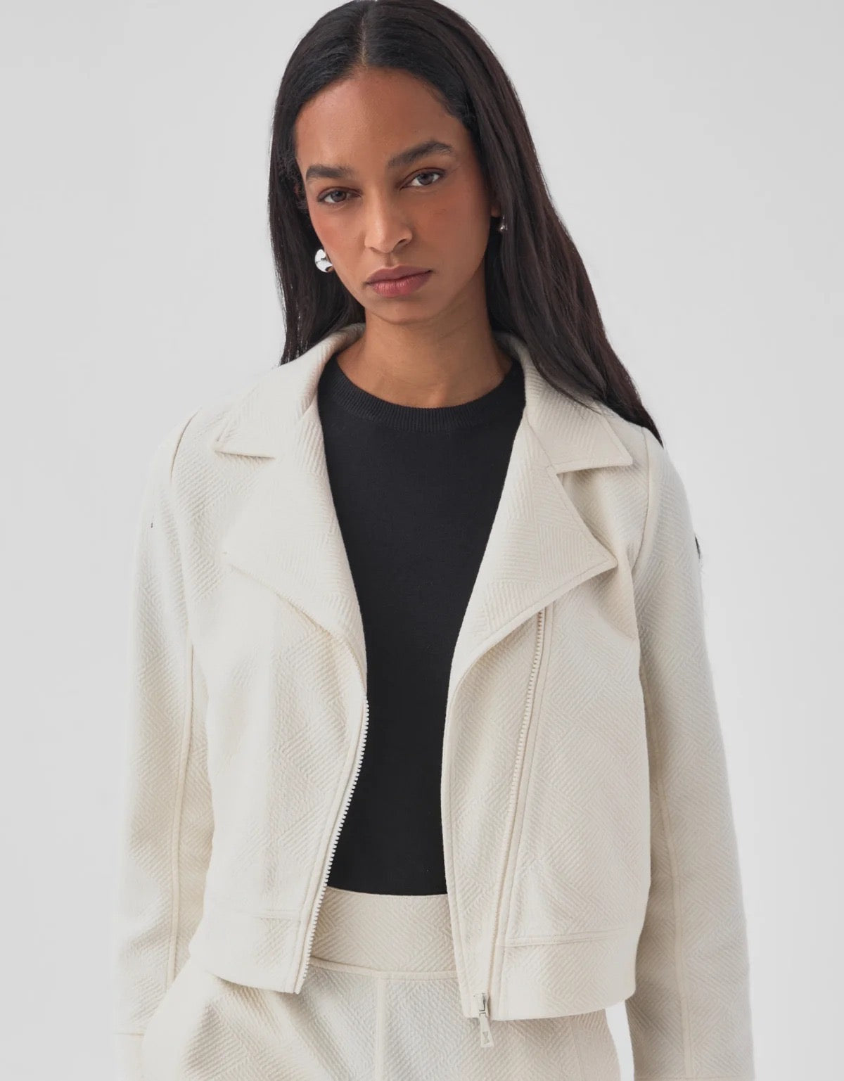 JAQUETA BIKER MALHA SHOULDER