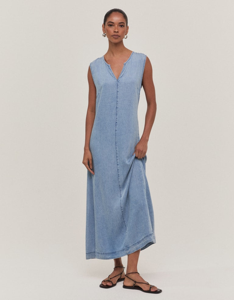 VESTIDO MÍDI LIOCEL JEANS SHOULDER