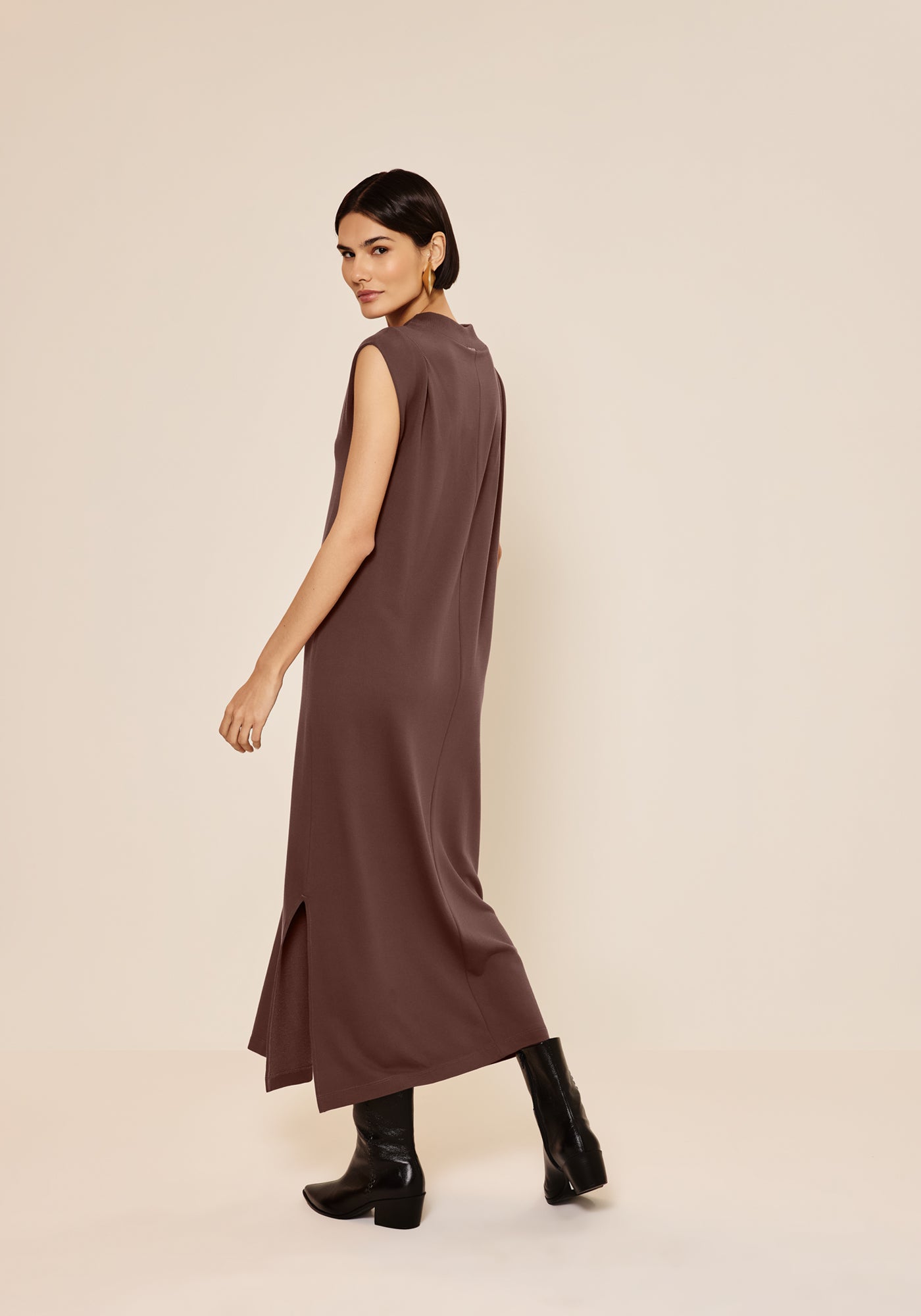 Vestido Sem Manga Moletinho Com Elastano Lez a Lez