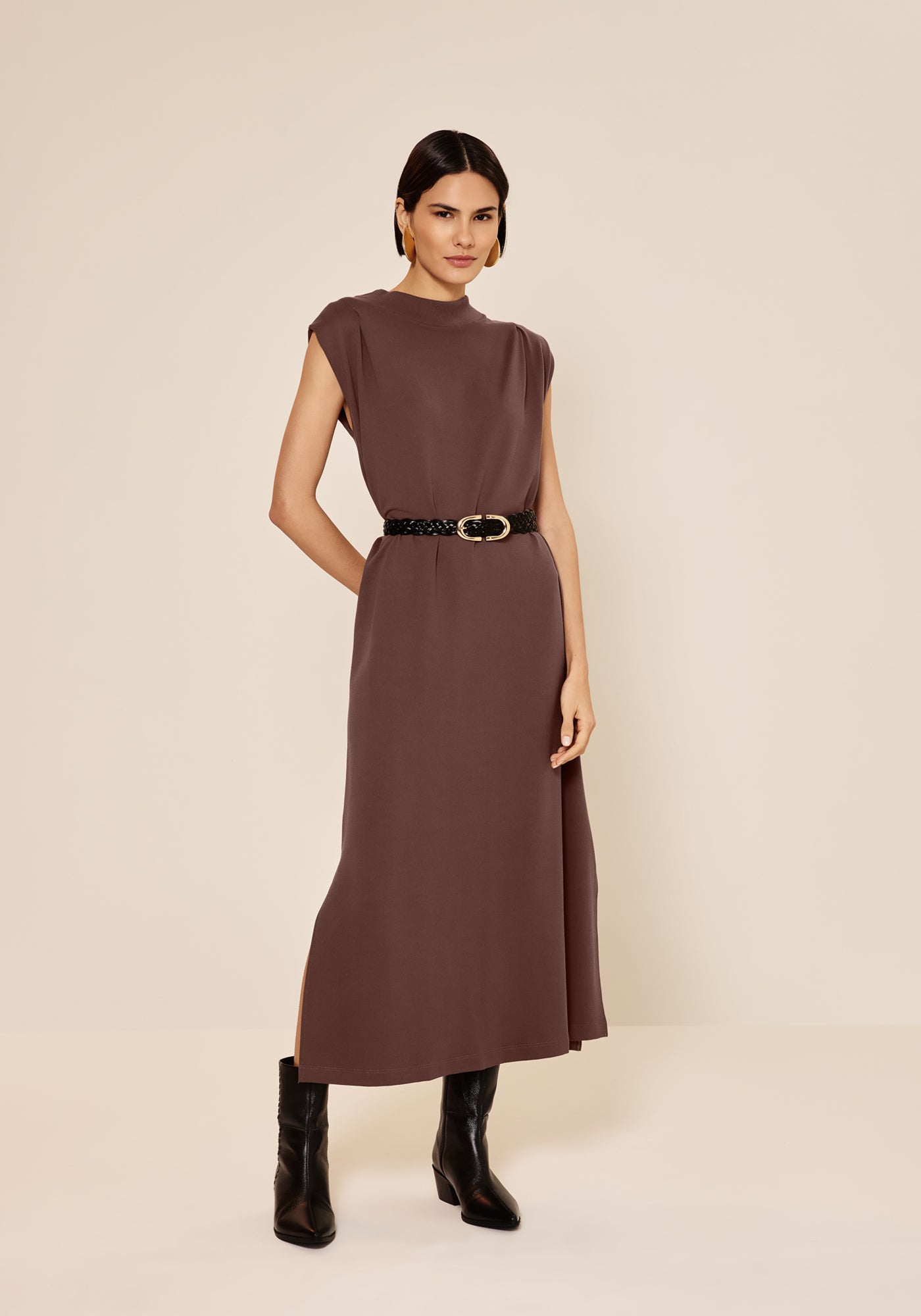 Vestido Sem Manga Moletinho Com Elastano Lez a Lez