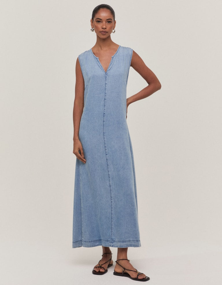 VESTIDO MÍDI LIOCEL JEANS SHOULDER