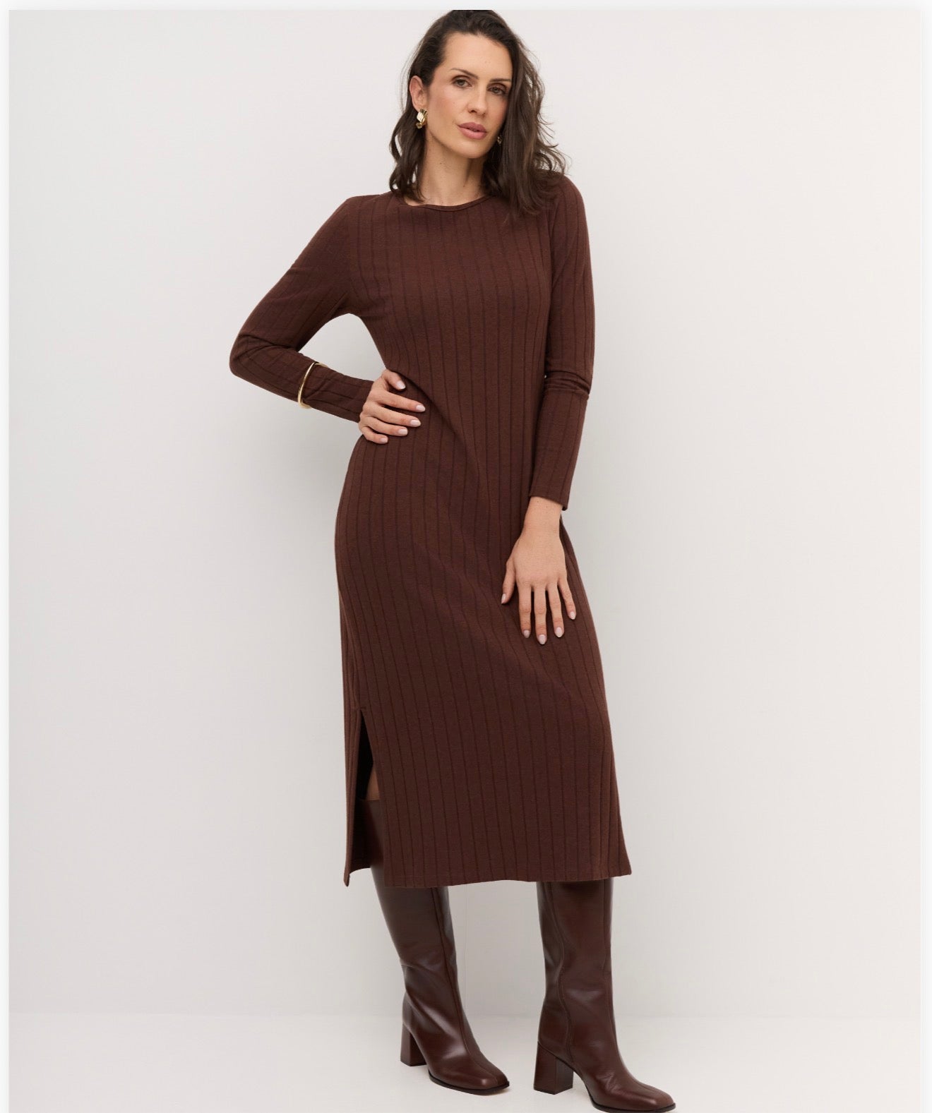 VESTIDO CANELADO