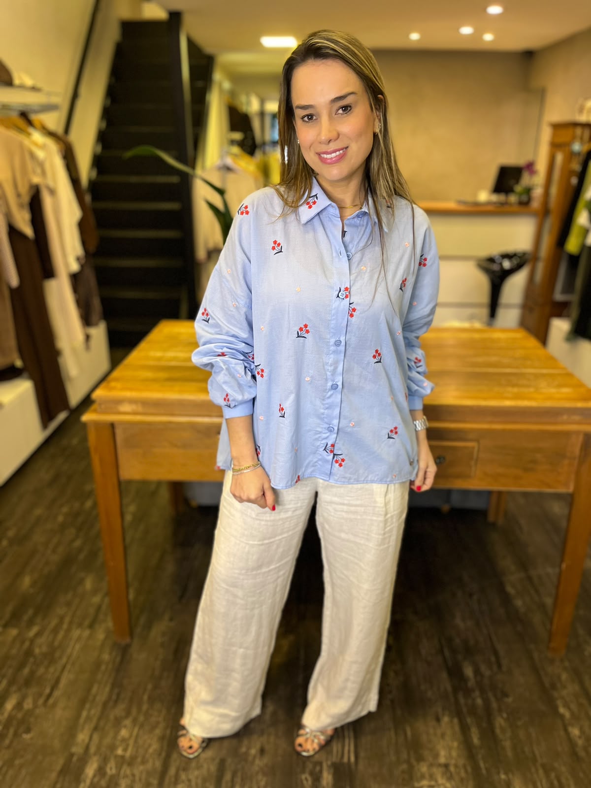 CAMISA BORDADA BIAMAR