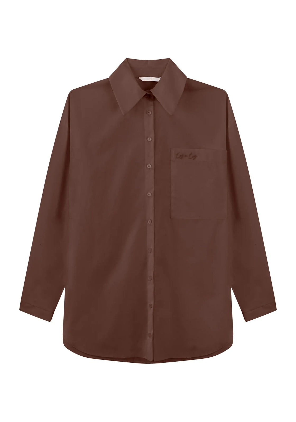 CAMISA MARROM LEZ A LEZ