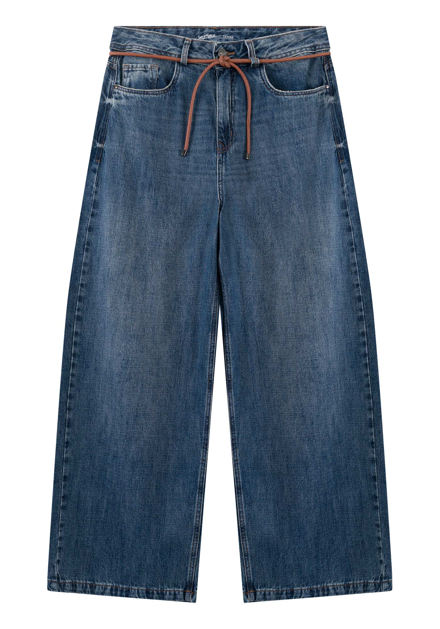 CALÇA JEANS COM CINTO