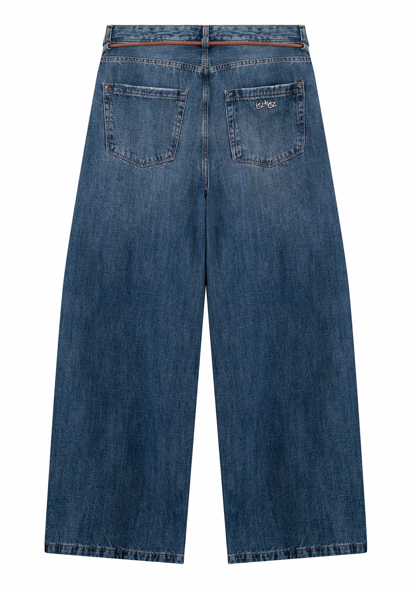 CALÇA JEANS COM CINTO