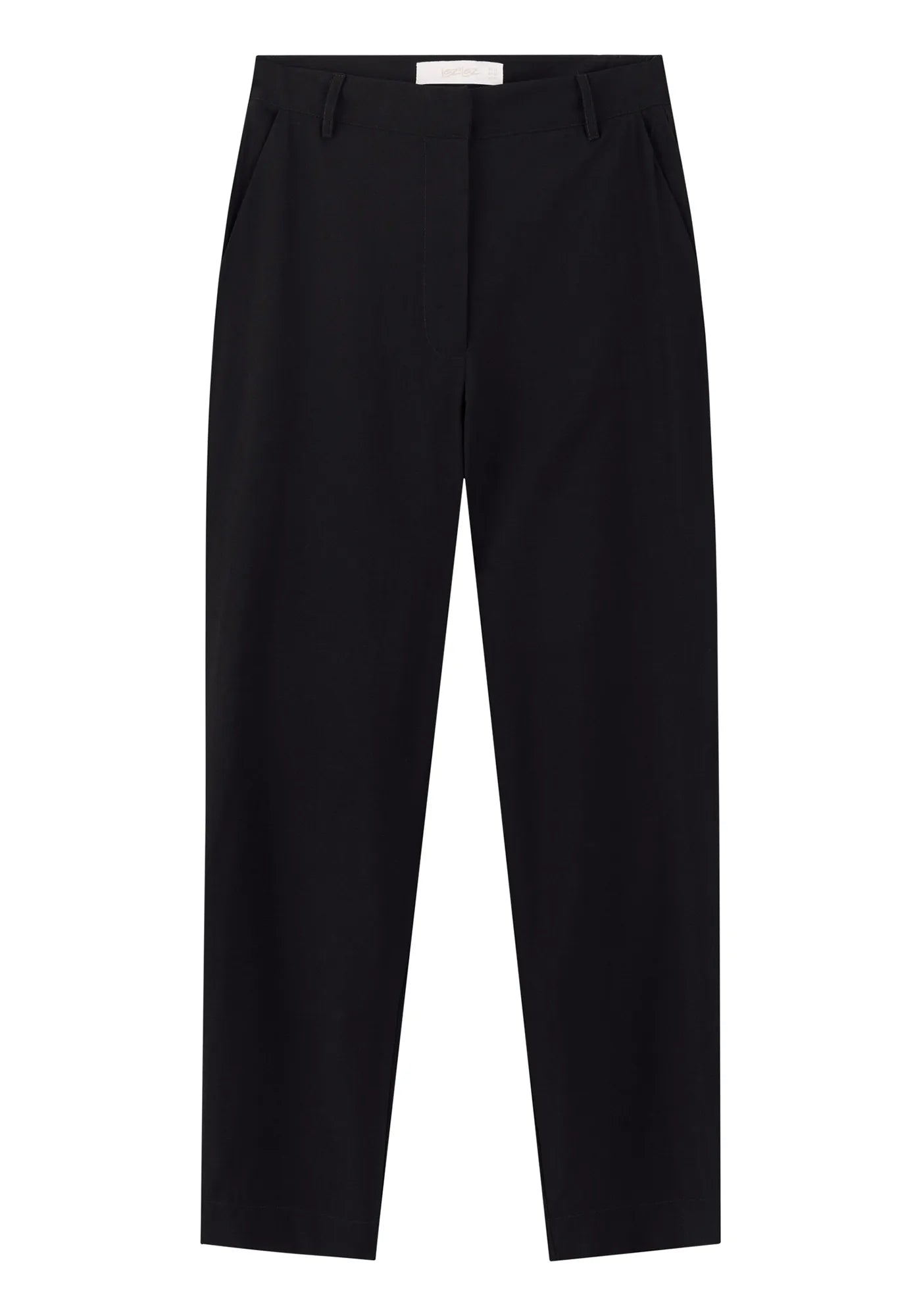 CALÇA COM BOLSO FACA DE CINTURA ALTA EM ALFAIATARIA LEZ A LEZ