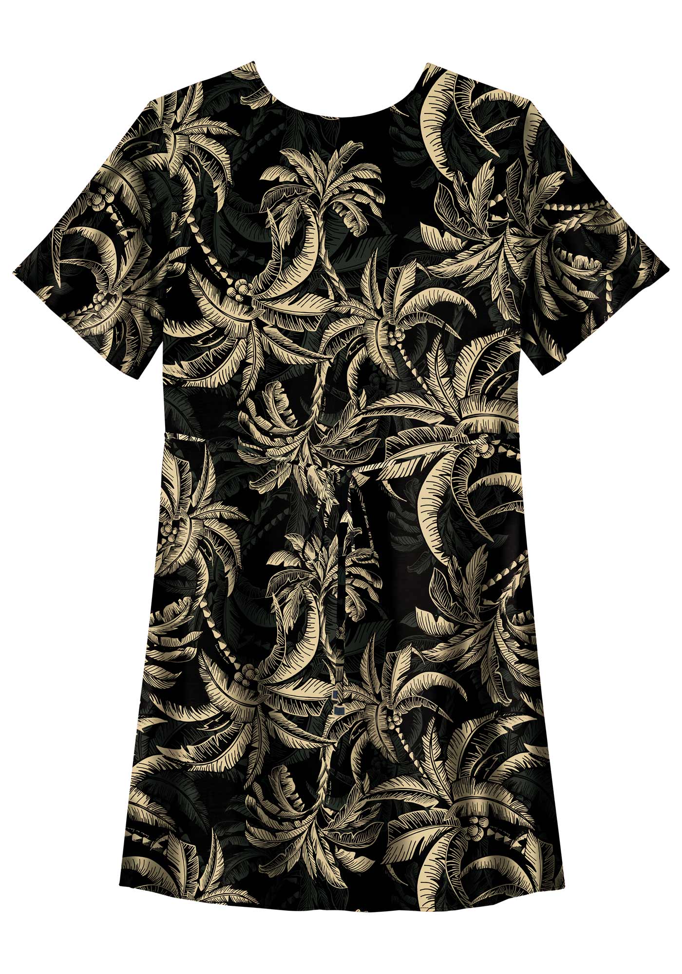VESTIDO ESTAMPADO CURTO COM CINTO EM VISCOSE LEZ A LEZ