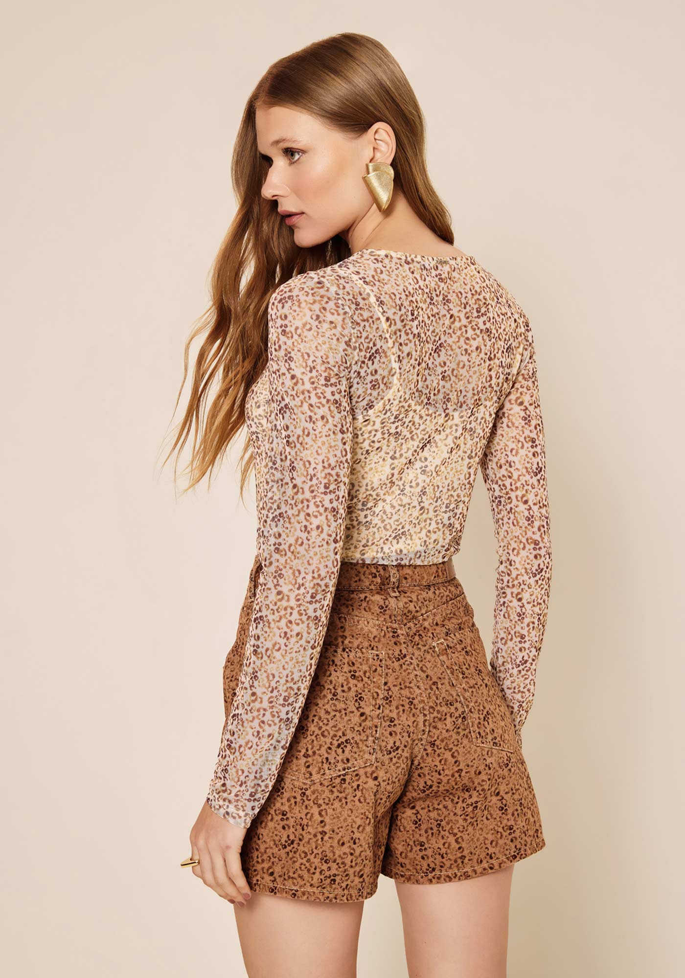 BLUSA TULE ESTAMPADA
