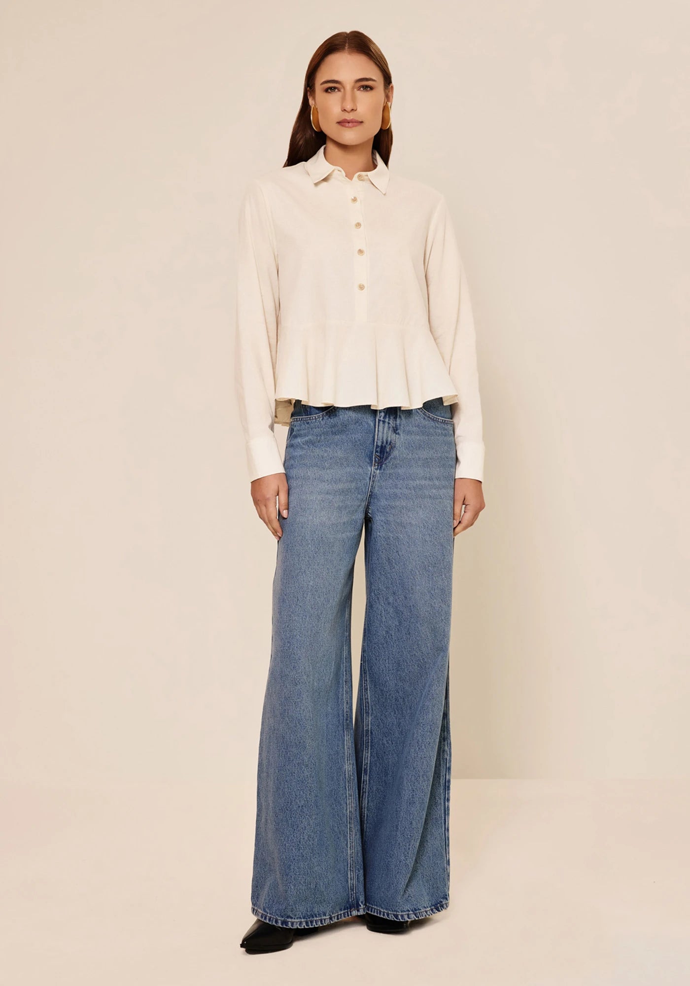 CAMISA MANGA LONGA PEPLUM LEZ A LEZ