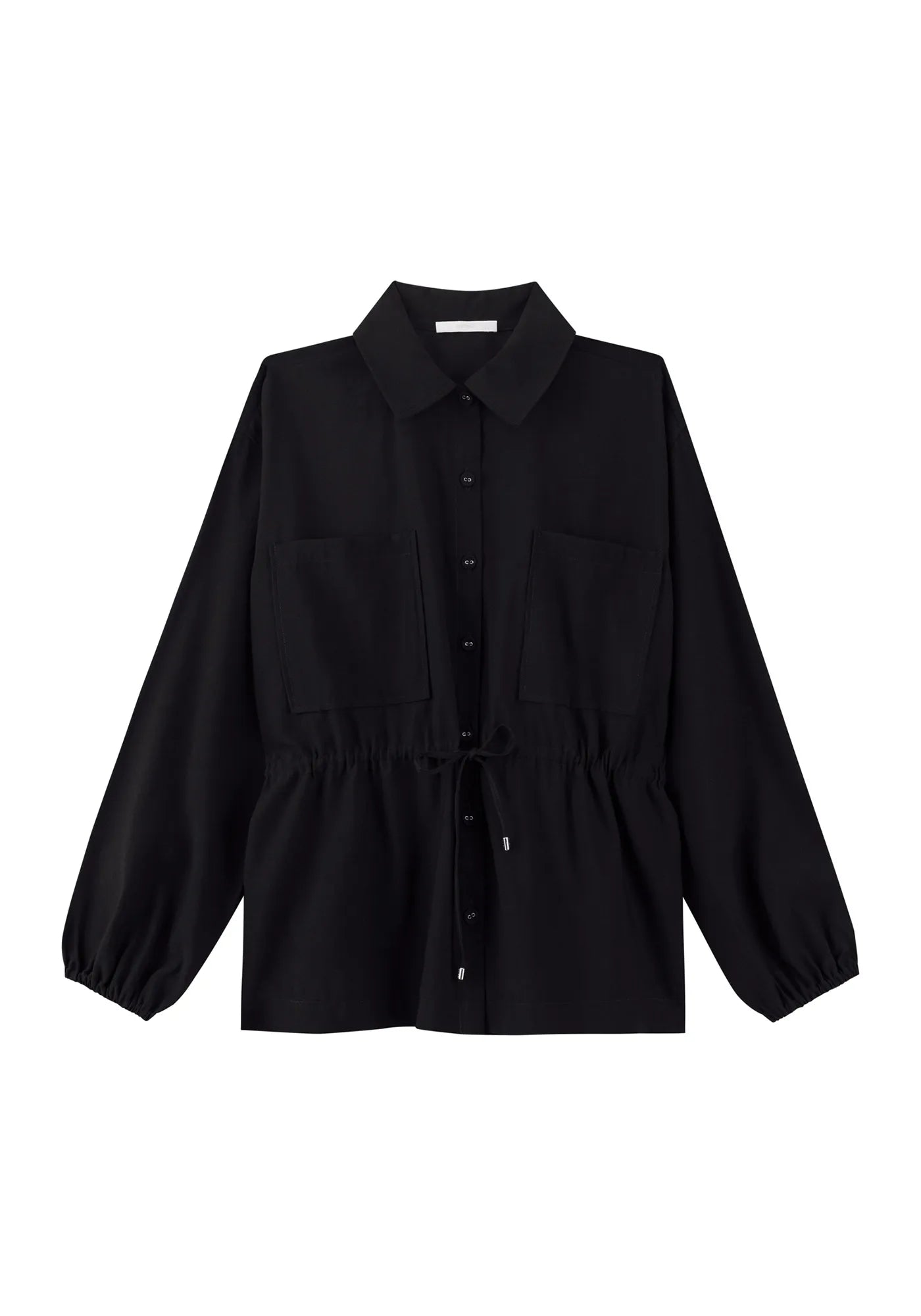 PARKA DE MANGA LONGA COM GOLA